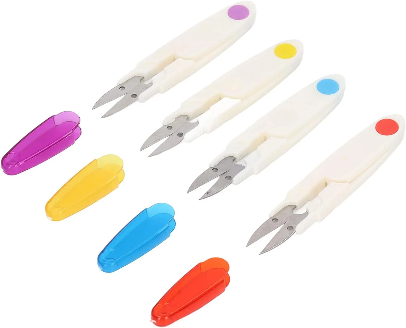 قیچی خیاطی، قیچی پارچه ای کوچک و جمع و جور با کاربردهای فراوان 4 عددی برای پارچه برای پروژه های خیاطی DIY Wzsydn