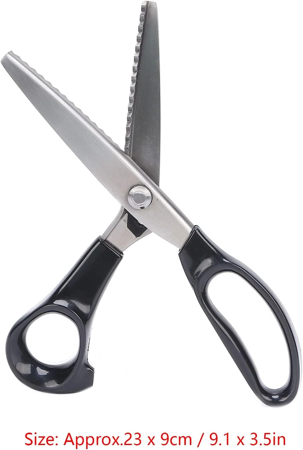 قیچی دالبر موجی، قیچی زیگزاگ استیل ضد زنگ بادوام، راحت برای لبه دوزی چرم، خیاطی پارچه و صنایع دستی