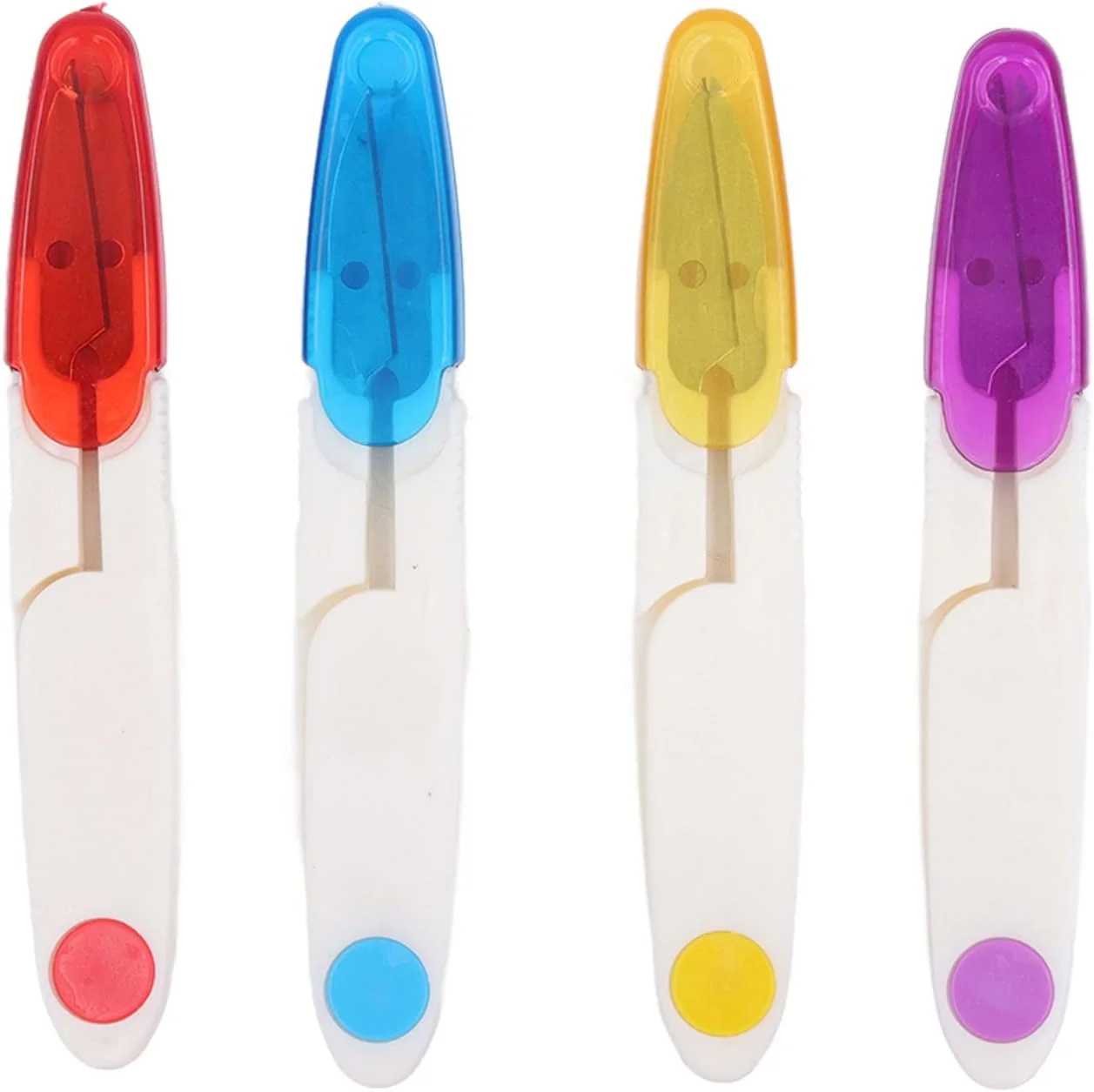 قیچی خیاطی، قیچی پارچه ای کوچک و جمع و جور با کاربردهای فراوان 4 عددی برای پارچه برای پروژه های خیاطی DIY Wzsydn