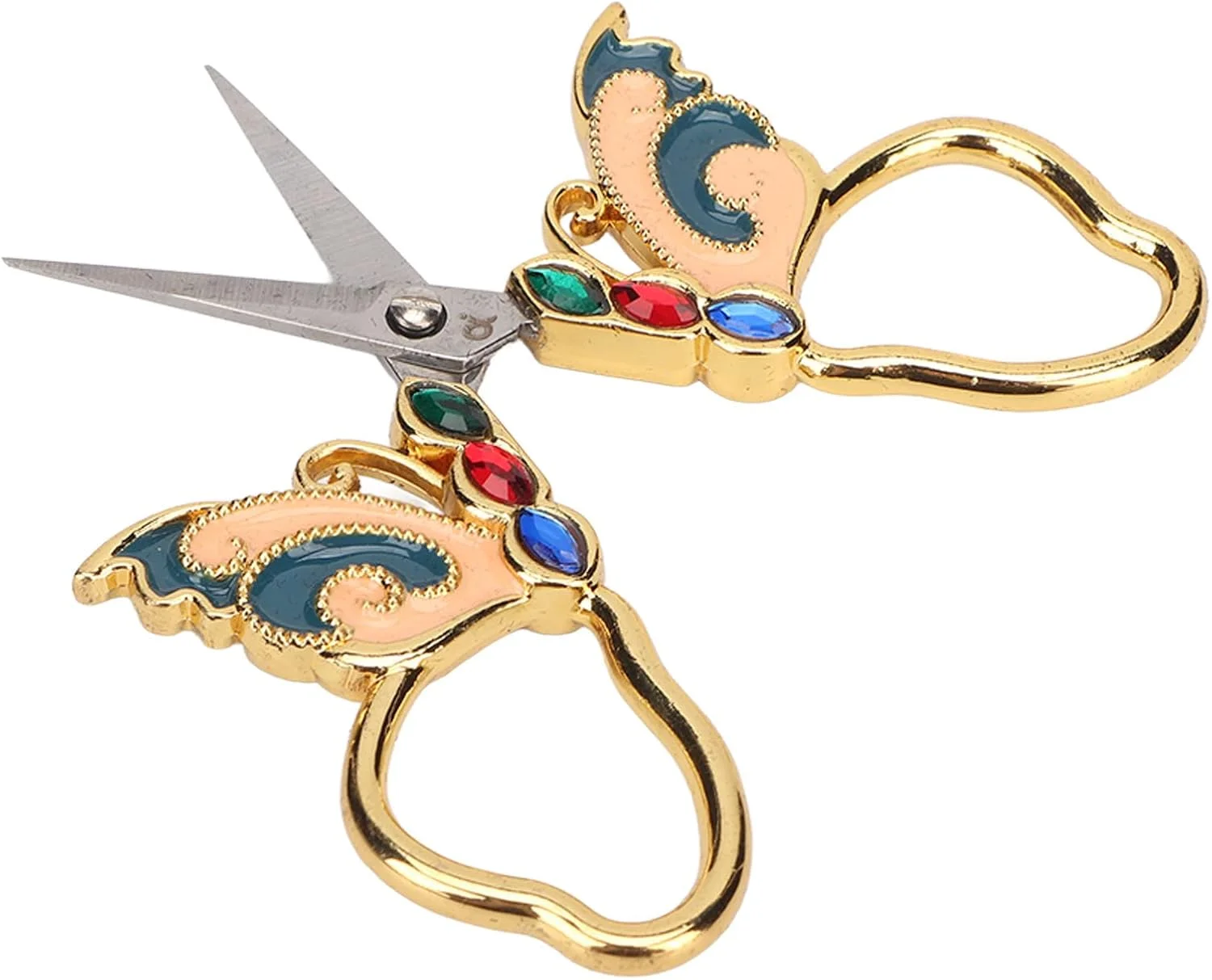 قیچی گلدوزی خیاطی Tesoura Retro، برشگر با ظاهر منحصر به فرد به سبک رترو برای کارهای هنری و صنایع دستی DIY و سوزن دوزی