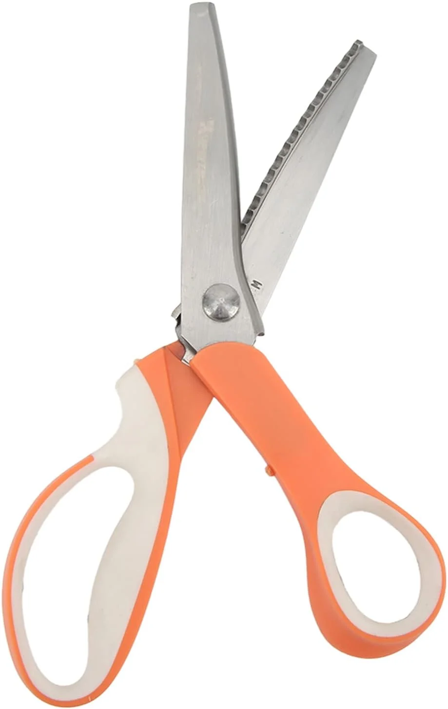 قیچی دندانه دار، قیچی زیگزاگ استیل ضد زنگ قابل حمل حرفه ای نفیس برای صنایع دستی پارچه ای