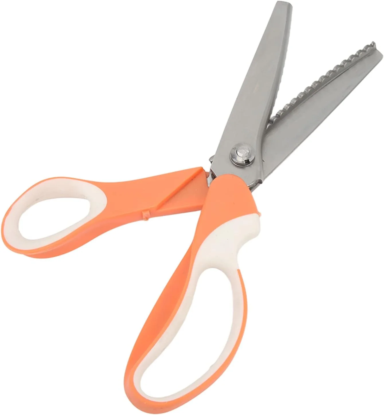 قیچی دندانه دار، قیچی زیگزاگ استیل ضد زنگ قابل حمل حرفه ای نفیس برای صنایع دستی پارچه ای قیچی دندانه دار، قیچی زیگزاگ استیل ضد زنگ قابل حمل حرفه ای نفیس برای صنایع دستی پارچه ای