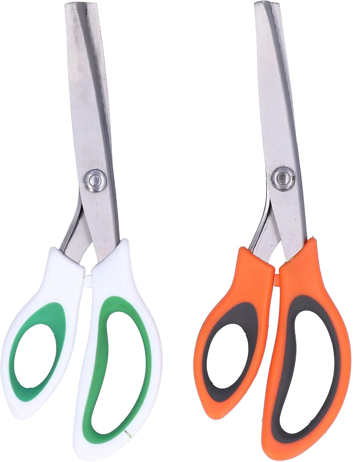 قیچی دندانه دار، تیغه تیز با نیروی گاز گرفتن زیاد، قیچی دندانه دار موجی برای خیاطی و پیرایش