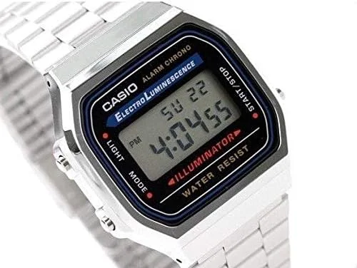 ساعت مچی دیجیتال مردانه کاسیو مدل A168W-1 با بند استیل ضد زنگ