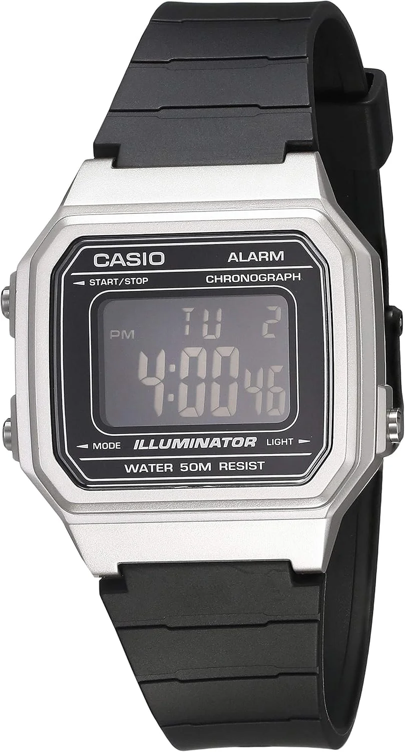 ساعت مچی مردانه کاسیو مدل W-217HM-7BVCF با بند رزینی مشکی و موتور کوارتز