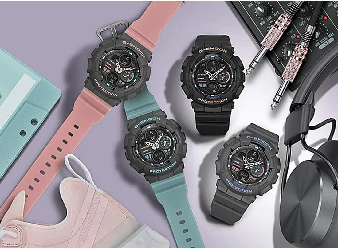 ساعت مچی مردانه کوارتز کاسیو، نمایشگر آنالوگ-دیجیتال و بند رزینی GMA-S140-1A ساعت مچی مردانه کوارتز کاسیو، نمایشگر آنالوگ-دیجیتال و بند رزینی GMA-S140-1A