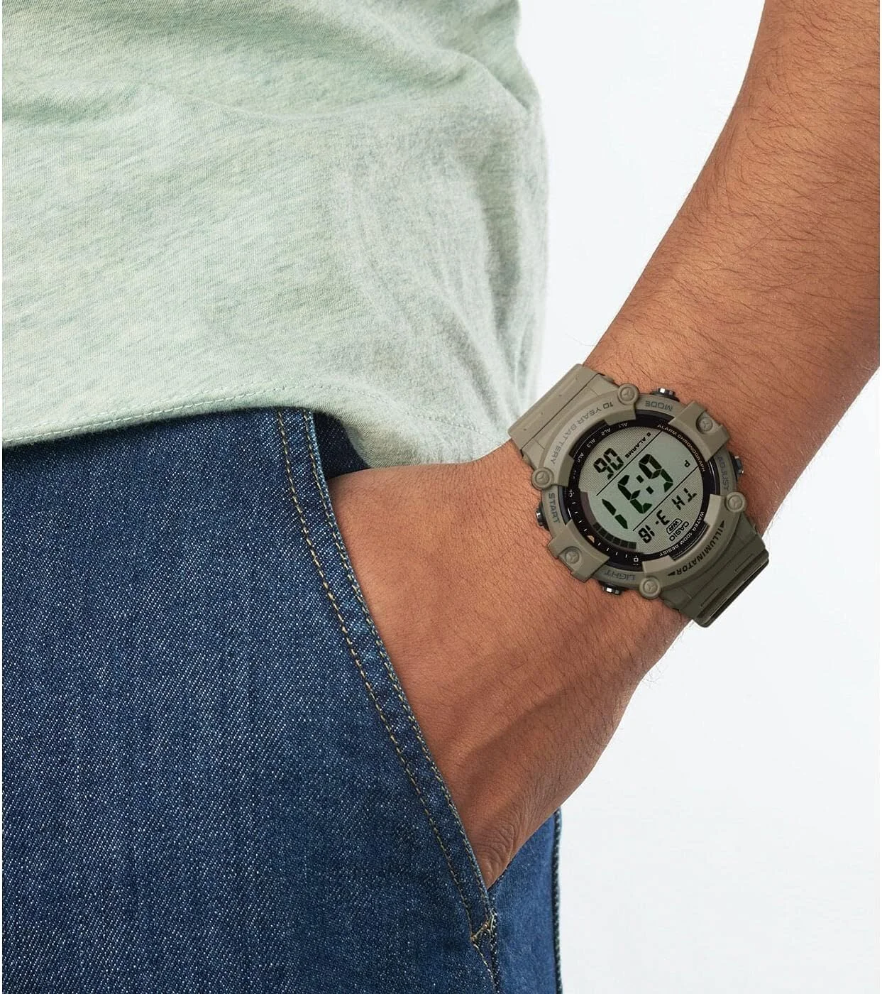 ساعت مچی دیجیتال مردانه کاسیو مدل AE-1500WH-5AVEF، خاکستری ساعت مچی دیجیتال مردانه کاسیو مدل AE-1500WH-5AVEF، خاکستری