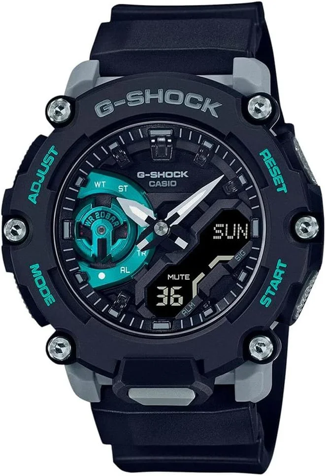 ساعت مچی مردانه کاسیو GA-2200M-1AER G-Shock آنالوگ دیجیتال کوارتز، مشکی