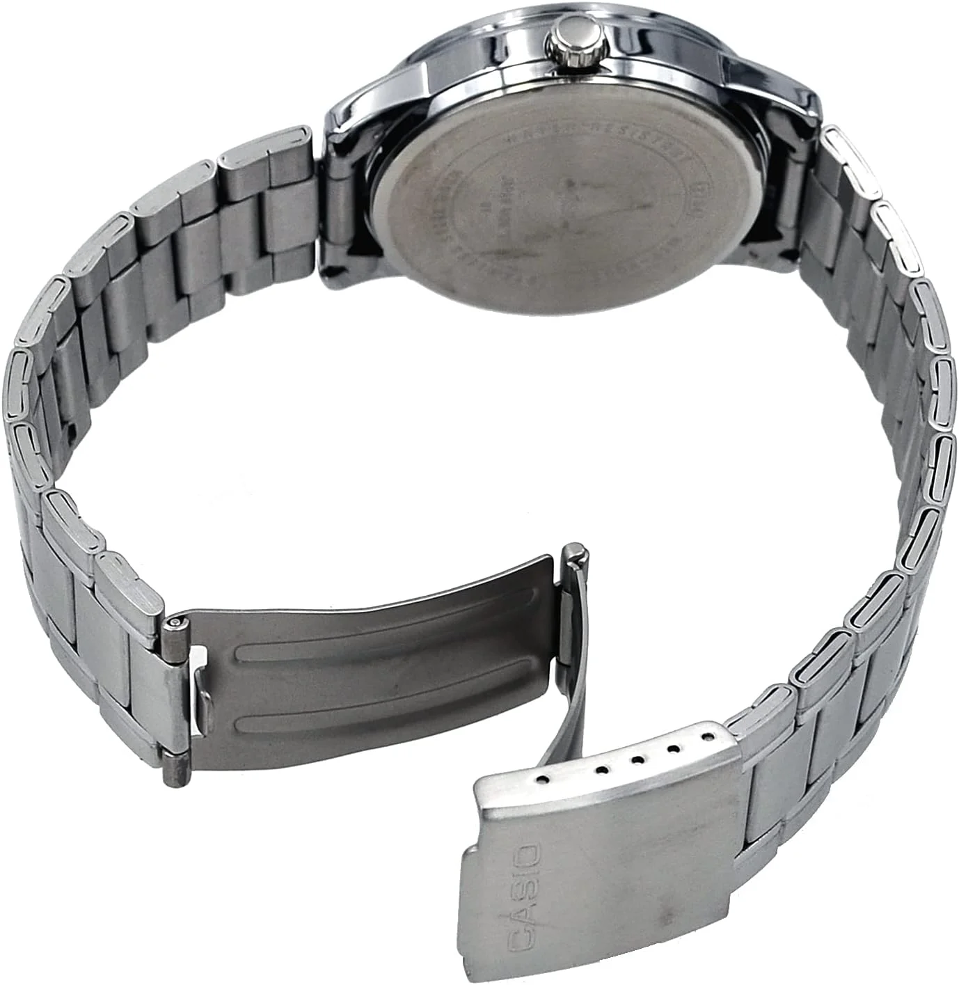 ساعت مچی مردانه عقربه ای کاسیو مدل MTP-V002D-2B3 با صفحه آبی، استیل ضد زنگ و تقویم