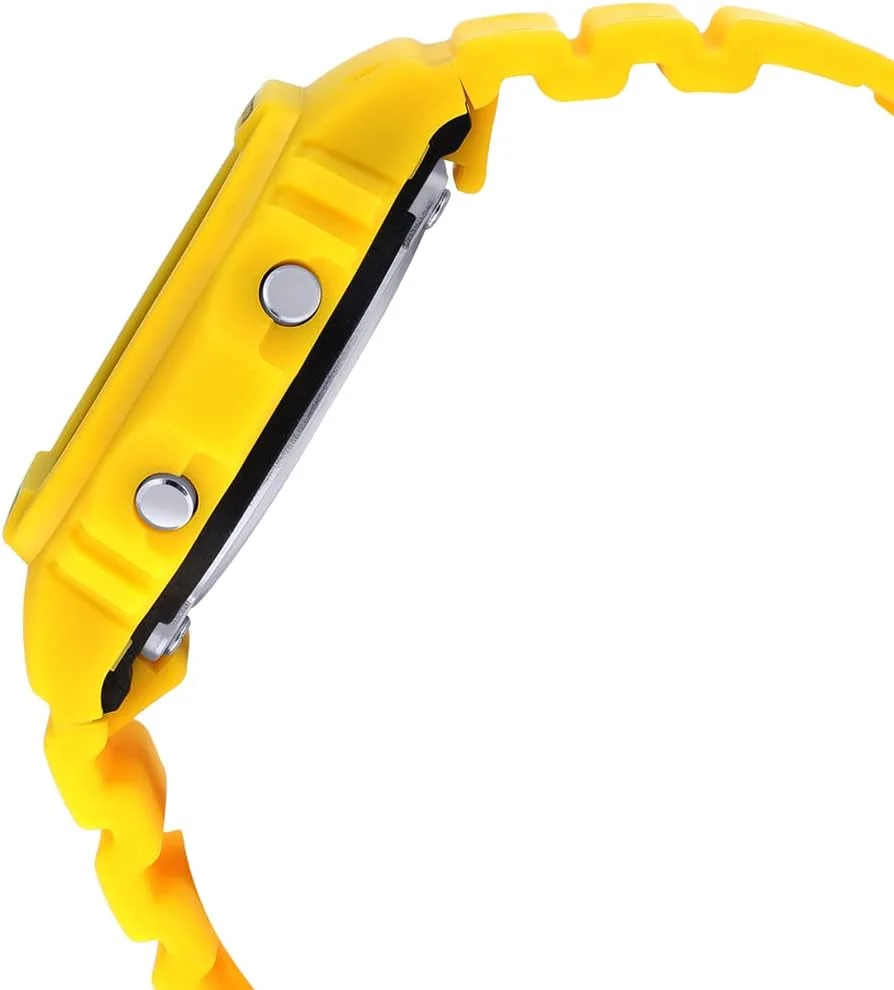 ساعت مچی دیجیتال مردانه کاسیو با صفحه زرد مدل DWE-5600R-9DR