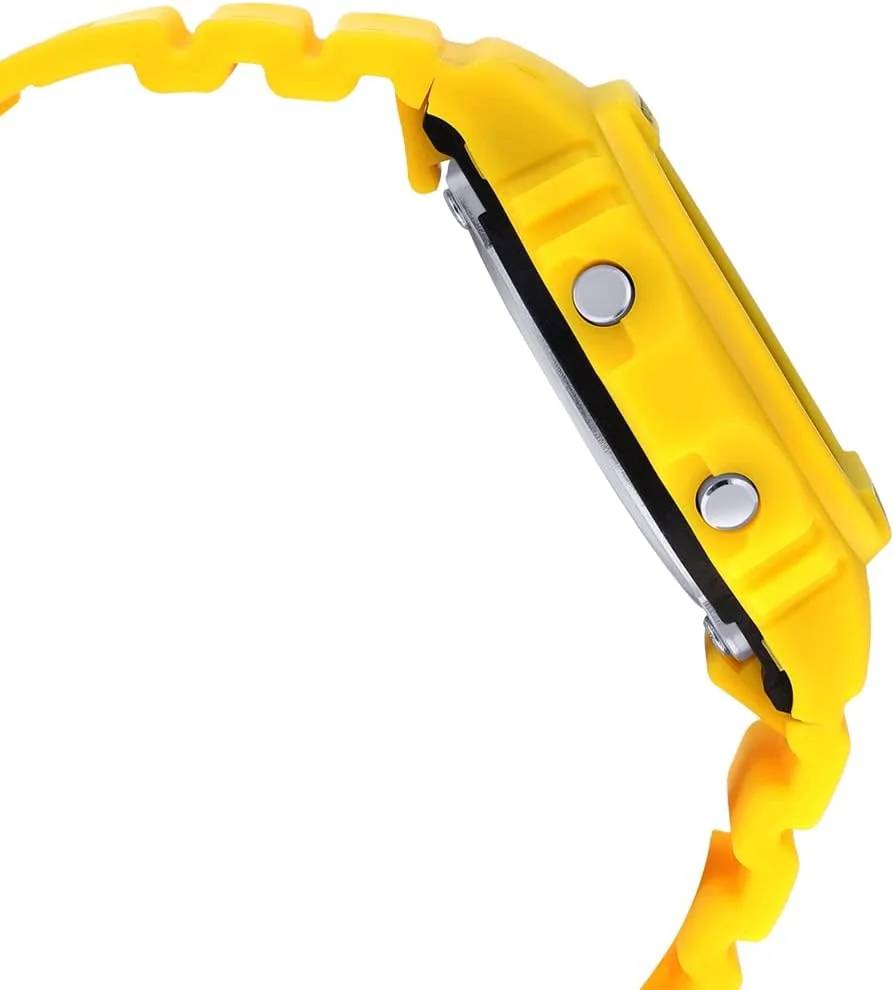 ساعت مچی دیجیتال مردانه کاسیو با صفحه زرد مدل DWE-5600R-9DR