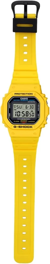 ساعت مچی دیجیتال مردانه کاسیو با صفحه زرد مدل DWE-5600R-9DR