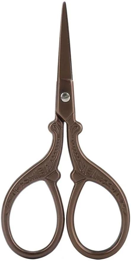 قیچی وینتیج، قیچی تیز طرح صلیب دوزی رترو اروپایی، ابزار برش کلاسیک DIY برای خیاطی، سوزن دوزی، ساخت پارچه
