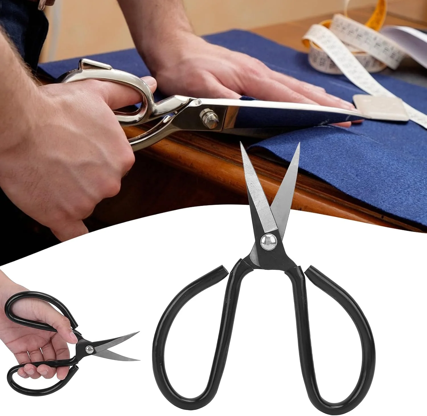 قیچی خیاطی، قیچی پارچه ارگونومیک برای دفتر، خانه، خیاطی، لحاف دوزی (2# 180mm) قیچی خیاطی، قیچی پارچه ارگونومیک برای دفتر، خانه، خیاطی، لحاف دوزی (2# 180mm)