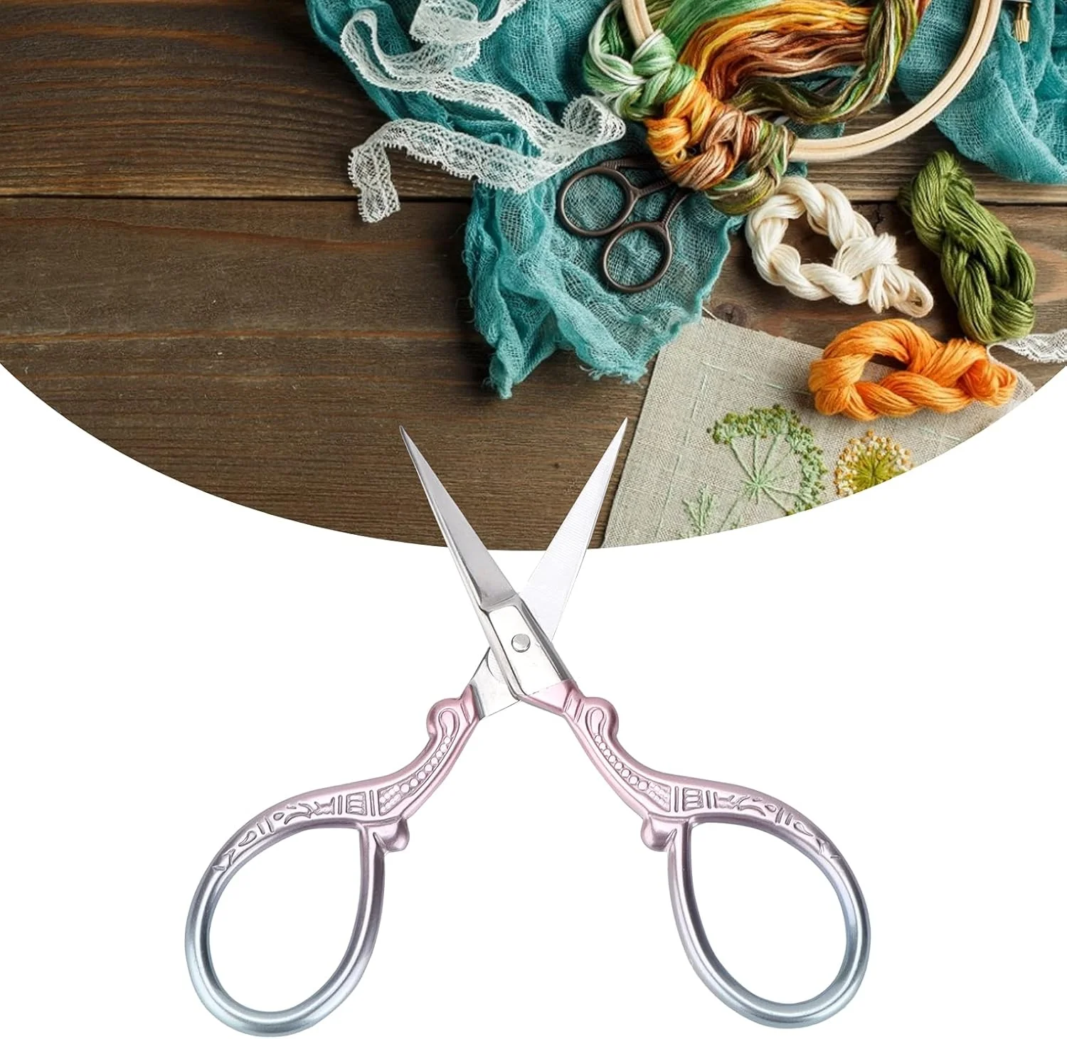 قیچی خیاطی، قیچی بافتنی زیبا کوچک با فناوری عالی و ظریف مناسب برای گلدوزی، خیاطی و صنایع دستی (پودر گرادیان) قیچی خیاطی، قیچی بافتنی زیبا کوچک با فناوری عالی و ظریف مناسب برای گلدوزی، خیاطی و صنایع دستی (پودر گرادیان)