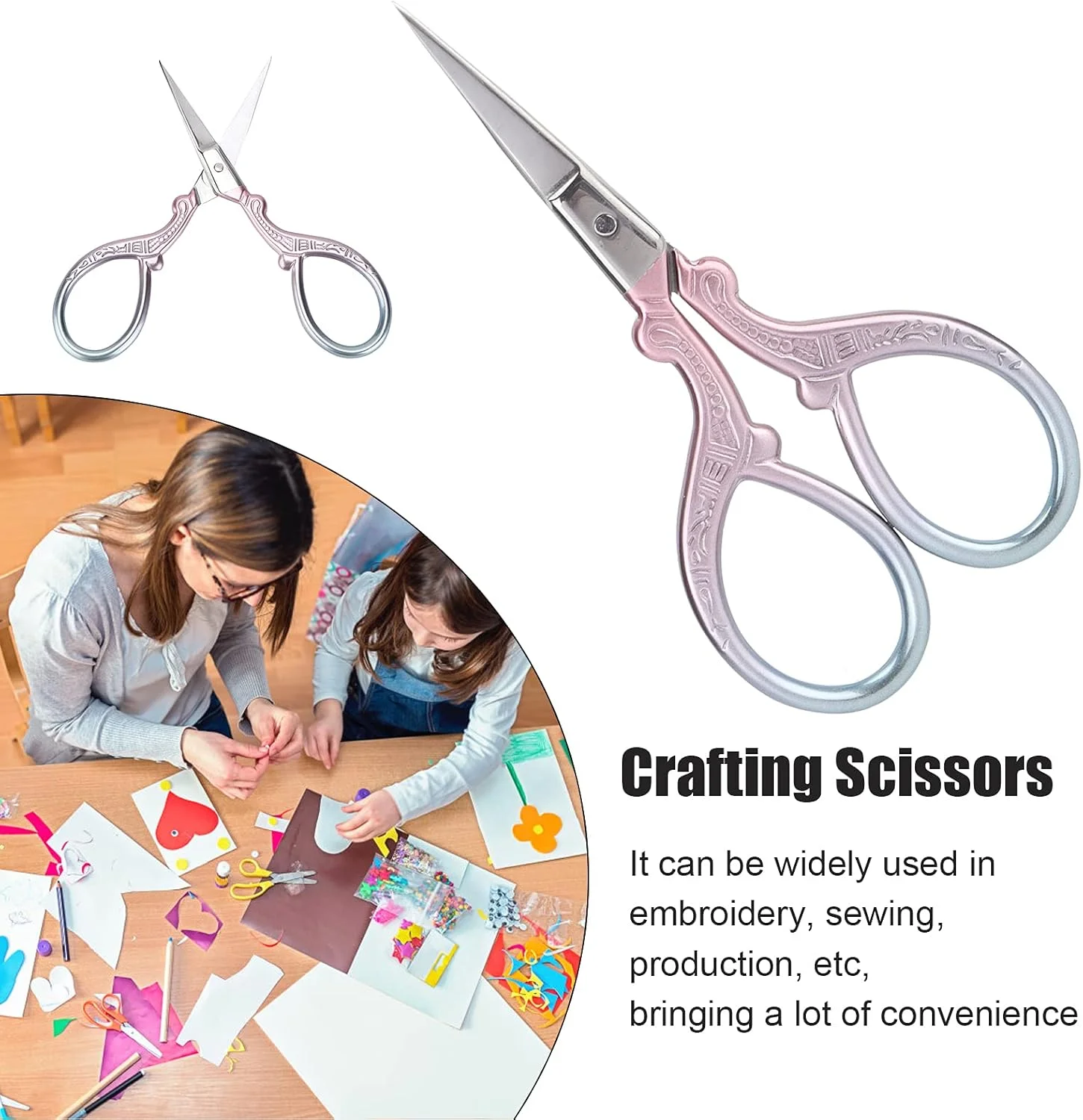 قیچی خیاطی، قیچی بافتنی زیبا کوچک با فناوری عالی و ظریف مناسب برای گلدوزی، خیاطی و صنایع دستی (پودر گرادیان) قیچی خیاطی، قیچی بافتنی زیبا کوچک با فناوری عالی و ظریف مناسب برای گلدوزی، خیاطی و صنایع دستی (پودر گرادیان)