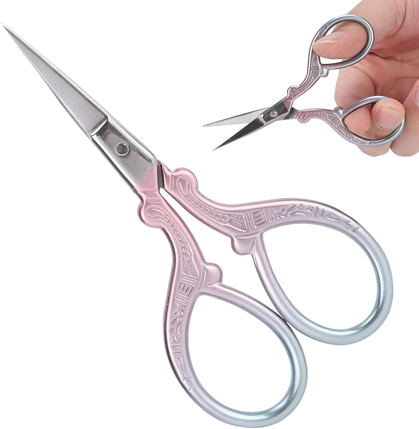 قیچی خیاطی، قیچی بافتنی زیبا کوچک با فناوری عالی و ظریف مناسب برای گلدوزی، خیاطی و صنایع دستی (پودر گرادیان) قیچی خیاطی، قیچی بافتنی زیبا کوچک با فناوری عالی و ظریف مناسب برای گلدوزی، خیاطی و صنایع دستی (پودر گرادیان)