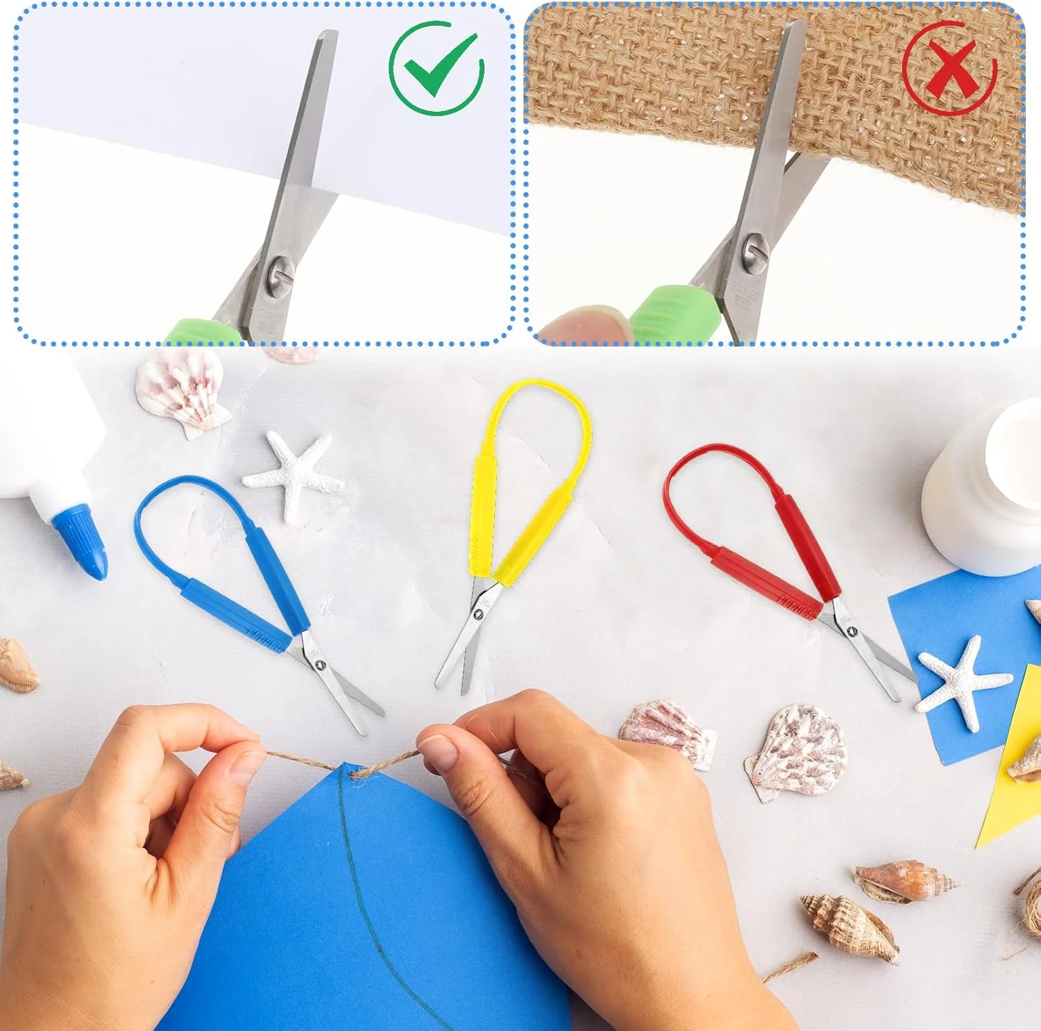 قیچی های حلقه ای 3 عددی، قیچی های تطبیقی برای کودکان نوپا 5.5 اینچی، قیچی های آموزشی رنگارنگ برای کودکان، کودکان با نیازهای ویژه، بازگشت به مدرسه (زرد، قرمز، آبی) قیچی های حلقه ای 3 عددی، قیچی های تطبیقی برای کودکان نوپا 5.5 اینچی، قیچی های آموزشی رنگارنگ برای کودکان، کودکان با نیازهای ویژه، بازگشت به مدرسه (زرد، قرمز، آبی)