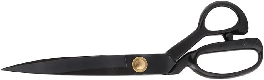 قیچی خیاطی، قیچی خیاطی سبک وزن قابل تنظیم و کاربردی با دسته های سر صاف جنس فولاد مشکی برای مصارف خانگی خیاطی (سایز HC-11) قیچی خیاطی، قیچی خیاطی سبک وزن قابل تنظیم و کاربردی با دسته های سر صاف جنس فولاد مشکی برای مصارف خانگی خیاطی (سایز HC-11)