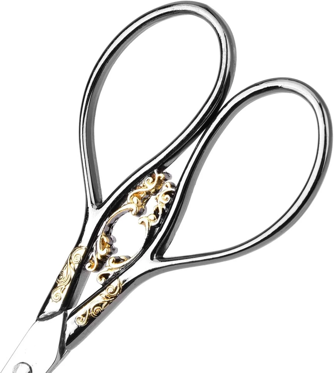 قیچی خیاطی پارچه، قیچی استیل ضد زنگ به سبک عتیقه، قیچی سنگین برای برش پارچه، قیچی خیاطی فوق العاده تیز حرفه ای، قیچی گلدوزی (گل طلایی مشکی) قیچی خیاطی پارچه، قیچی استیل ضد زنگ به سبک عتیقه، قیچی سنگین برای برش پارچه، قیچی خیاطی فوق العاده تیز حرفه ای، قیچی گلدوزی (گل طلایی مشکی)