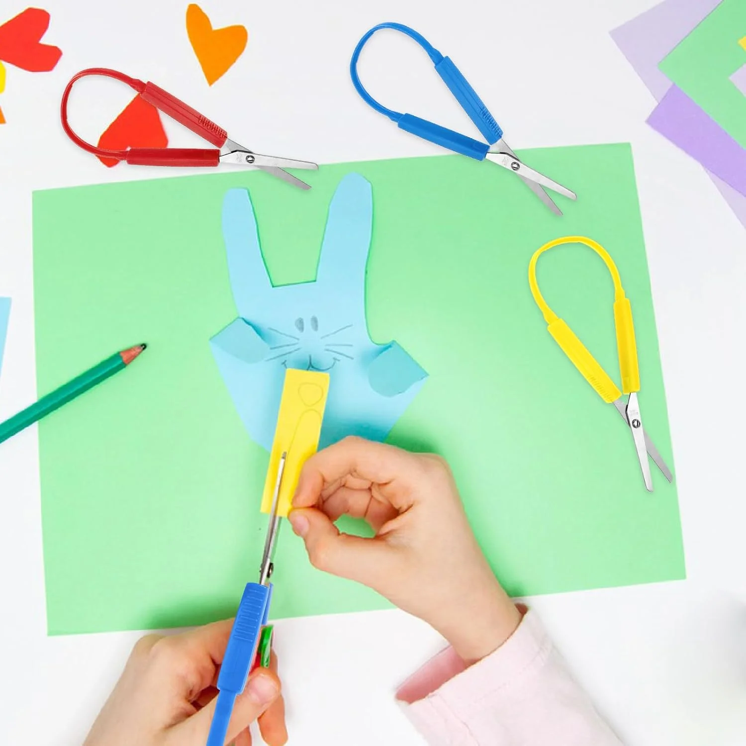 قیچی های حلقه ای 3 عددی، قیچی های تطبیقی برای کودکان نوپا 5.5 اینچی، قیچی های آموزشی رنگارنگ برای کودکان، کودکان با نیازهای ویژه، بازگشت به مدرسه (زرد، قرمز، آبی) قیچی های حلقه ای 3 عددی، قیچی های تطبیقی برای کودکان نوپا 5.5 اینچی، قیچی های آموزشی رنگارنگ برای کودکان، کودکان با نیازهای ویژه، بازگشت به مدرسه (زرد، قرمز، آبی)