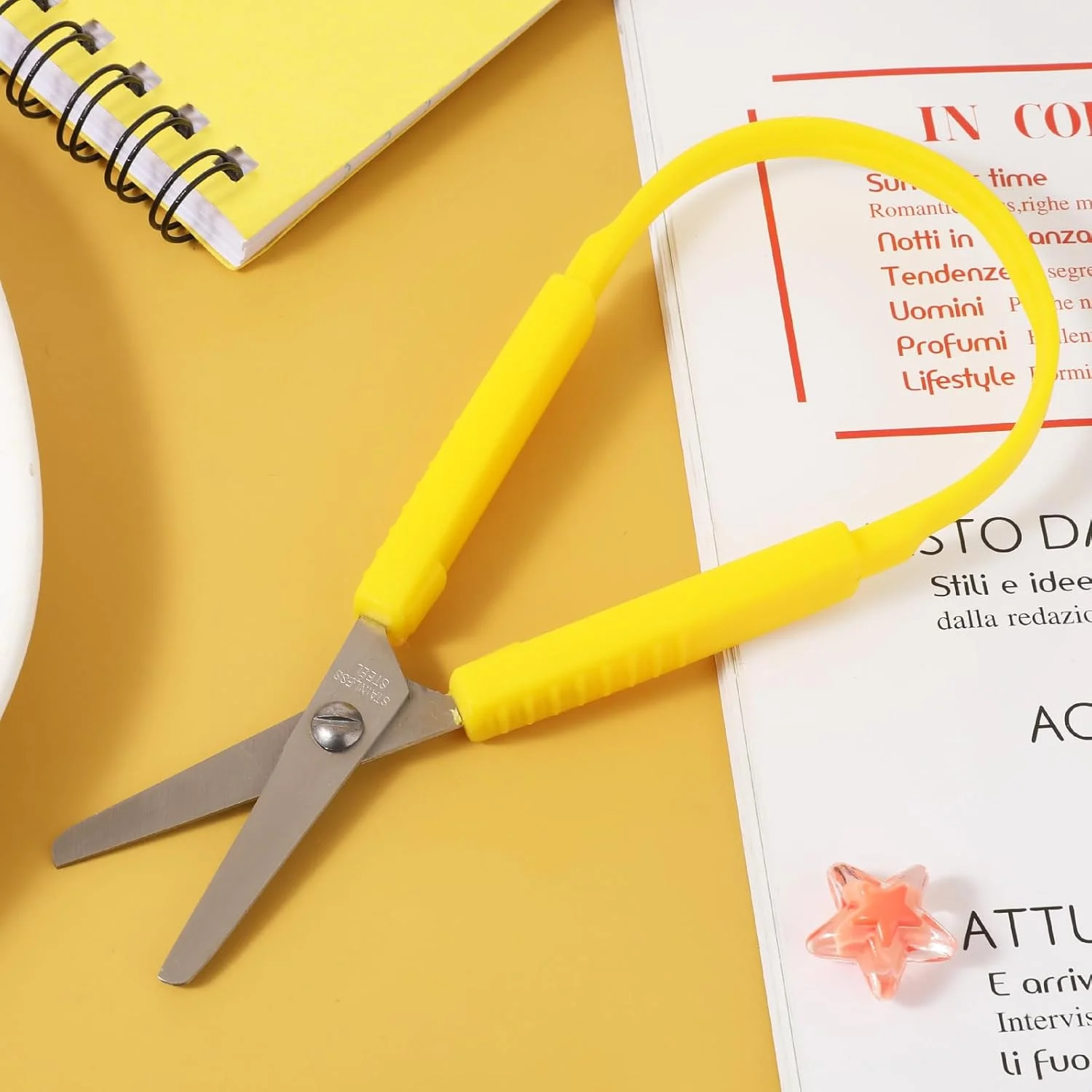 قیچی های حلقه ای 3 عددی، قیچی های تطبیقی برای کودکان نوپا 5.5 اینچی، قیچی های آموزشی رنگارنگ برای کودکان، کودکان با نیازهای ویژه، بازگشت به مدرسه (زرد، قرمز، آبی) قیچی های حلقه ای 3 عددی، قیچی های تطبیقی برای کودکان نوپا 5.5 اینچی، قیچی های آموزشی رنگارنگ برای کودکان، کودکان با نیازهای ویژه، بازگشت به مدرسه (زرد، قرمز، آبی)