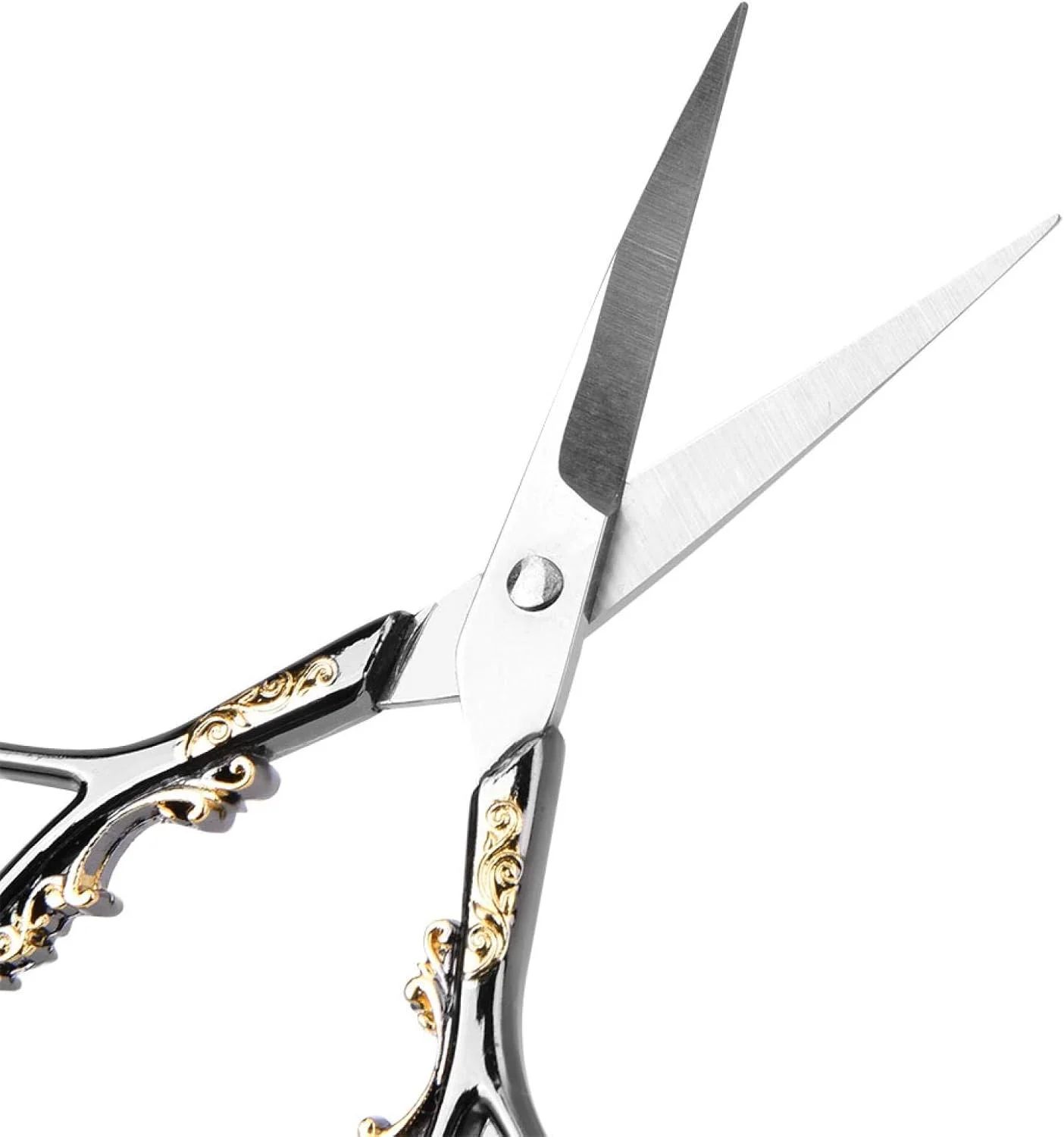 قیچی خیاطی پارچه، قیچی استیل ضد زنگ به سبک عتیقه، قیچی سنگین برای برش پارچه، قیچی خیاطی فوق العاده تیز حرفه ای، قیچی گلدوزی (گل طلایی مشکی) قیچی خیاطی پارچه، قیچی استیل ضد زنگ به سبک عتیقه، قیچی سنگین برای برش پارچه، قیچی خیاطی فوق العاده تیز حرفه ای، قیچی گلدوزی (گل طلایی مشکی)