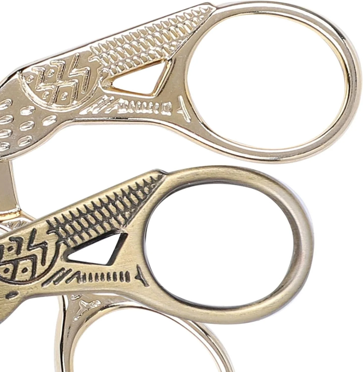 ست قیچی مینیاتوری 4 عددی، قیچی برش طرح لک لک قدیمی 3.5 اینچی برای گلدوزی، خیاطی، کوک متقاطع DIY، فولاد ضد زنگ