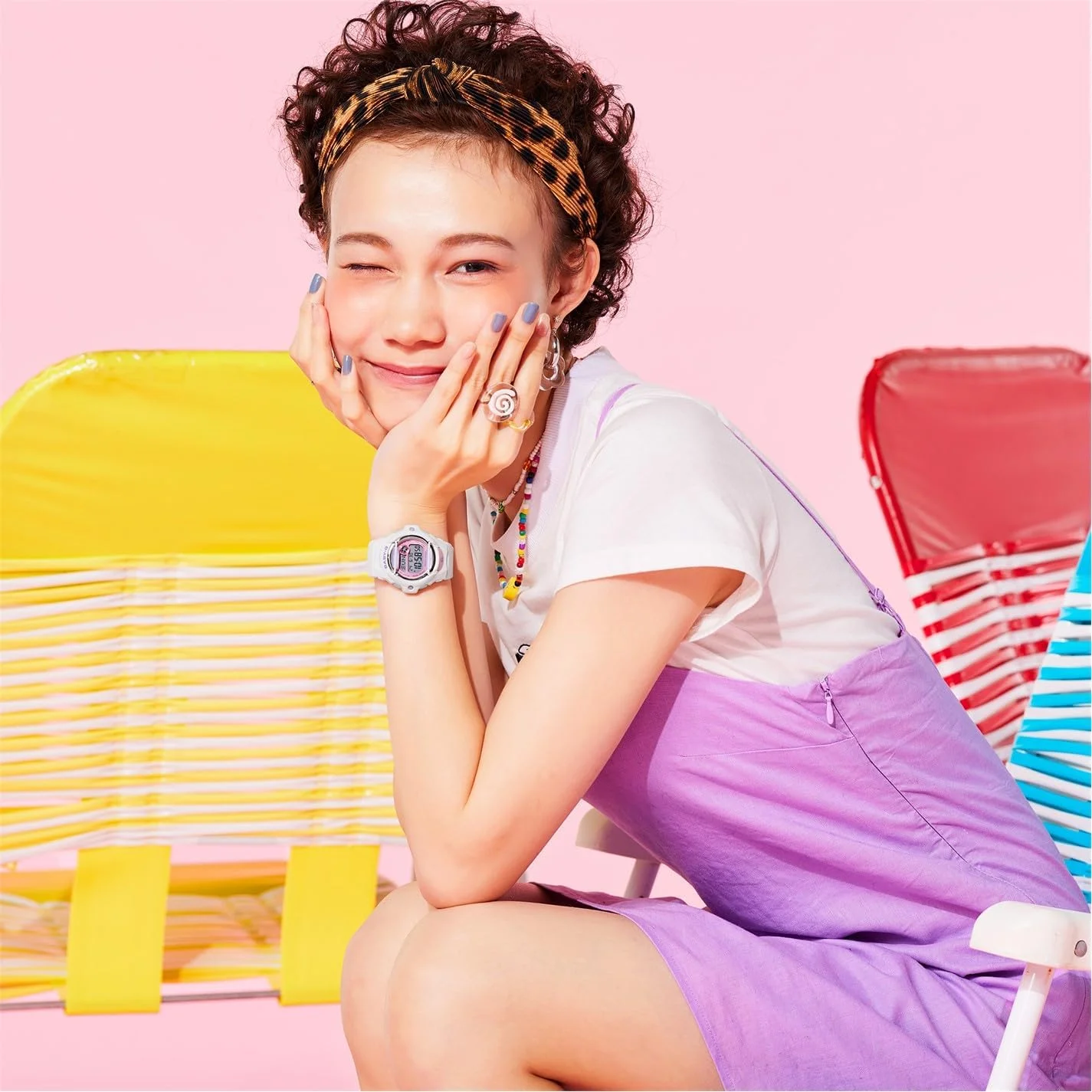 ساعت مچی عقربه ای کوارتز کاسیو مدل BG-169PB-7ER مناسب برای خانم ها و آقایان به همراه بند ساعت مچی عقربه ای کوارتز کاسیو مدل BG-169PB-7ER مناسب برای خانم ها و آقایان به همراه بند