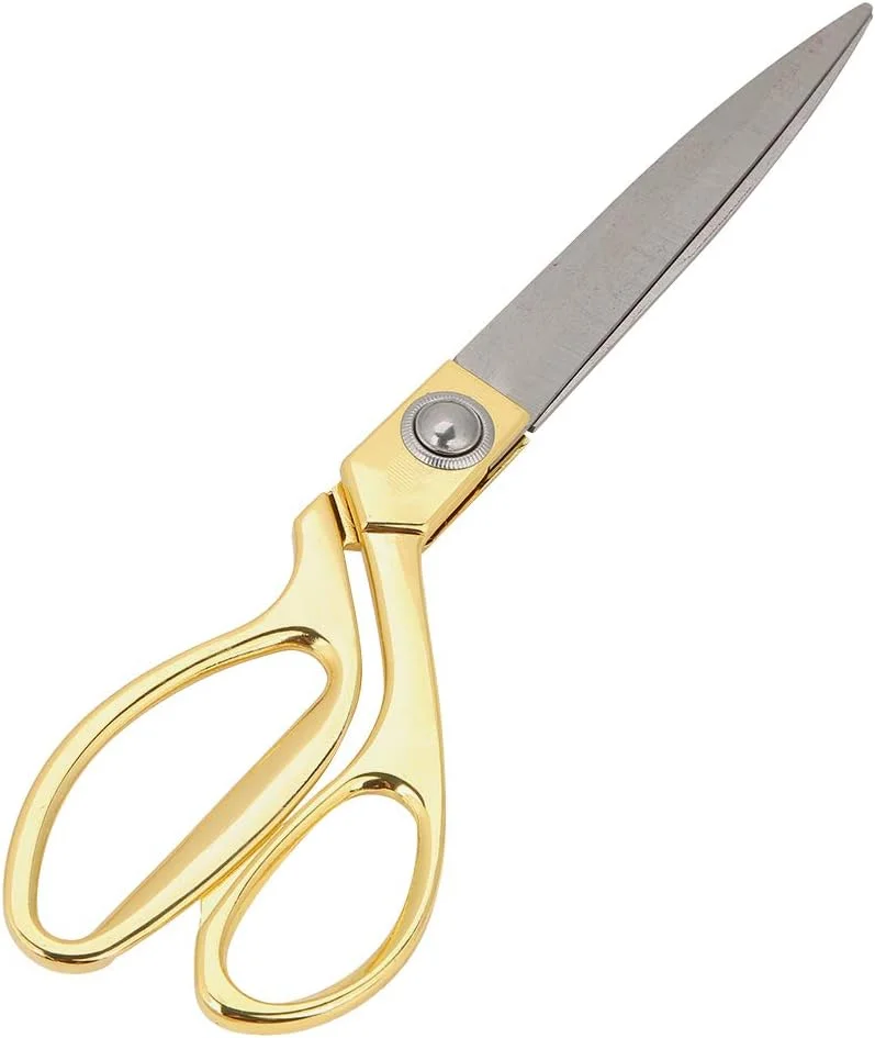 قیچی خیاطی، طلایی 10.5 اینچی، قیچی استیل ضد زنگ ممتاز خیاطی، قیچی چند منظوره سنگین، ست قیچی پارچه حرفه ای استیل ضد زنگ برای دفتر کار، خانه، مدرسه، خیاطی پارچه (طلایی) قیچی خیاطی، طلایی 10.5 اینچی، قیچی استیل ضد زنگ ممتاز خیاطی، قیچی چند منظوره سنگین، ست قیچی پارچه حرفه ای استیل ضد زنگ برای دفتر کار، خانه، مدرسه، خیاطی پارچه (طلایی)