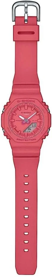 ساعت مچی زنانه/مردانه کاسیو جی-شاک - کوارتز اسپرت با بند و قاب رزینی صورتی، صفحه نمایش آنالوگ-دیجیتال صورتی - GMA-P2100-4AER ساعت مچی زنانه/مردانه کاسیو جی-شاک - کوارتز اسپرت با بند و قاب رزینی صورتی، صفحه نمایش آنالوگ-دیجیتال صورتی - GMA-P2100-4AER