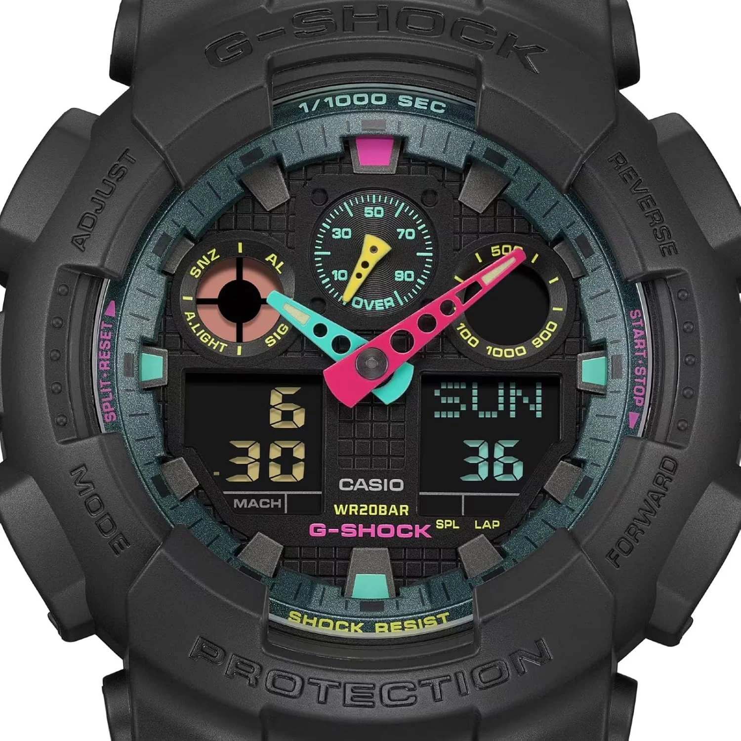ساعت کاسیو مدل GA-100MF-1ADR مشکی ساعت کاسیو مدل GA-100MF-1ADR مشکی