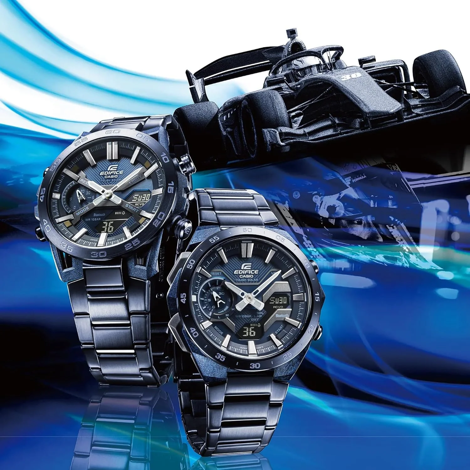 ساعت ادیفایس ECB-2200CB-2AEF، آبی، مدرن ساعت ادیفایس ECB-2200CB-2AEF، آبی، مدرن