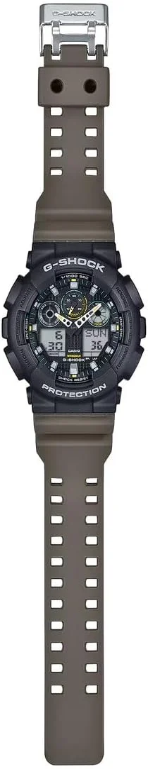 ساعت مچی مردانه کاسیو جی شاک مدل GA-100TU-1A3DR با بند رزین، 55 × 51.2 × 16.9 میلی متر