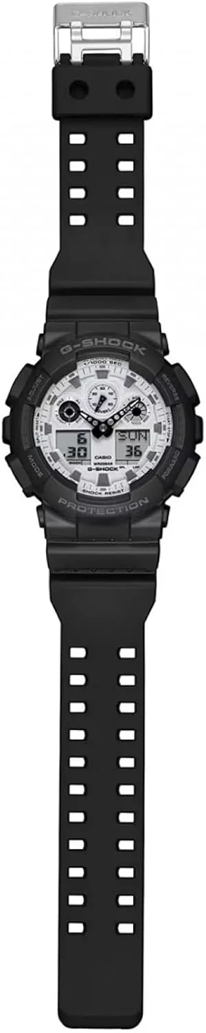 ساعت مچی عقربه ای کوارتز کاسیو مدل GA-100WD-1AER، بند دار، مناسب برای آقایان و بانوان