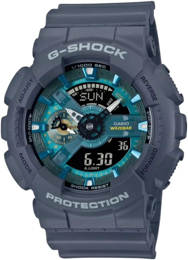 ساعت مچی آنالوگ-دیجیتال کاسیو جی-شاک مدل GA-110AS-2A از مجموعه Oasis، آبی