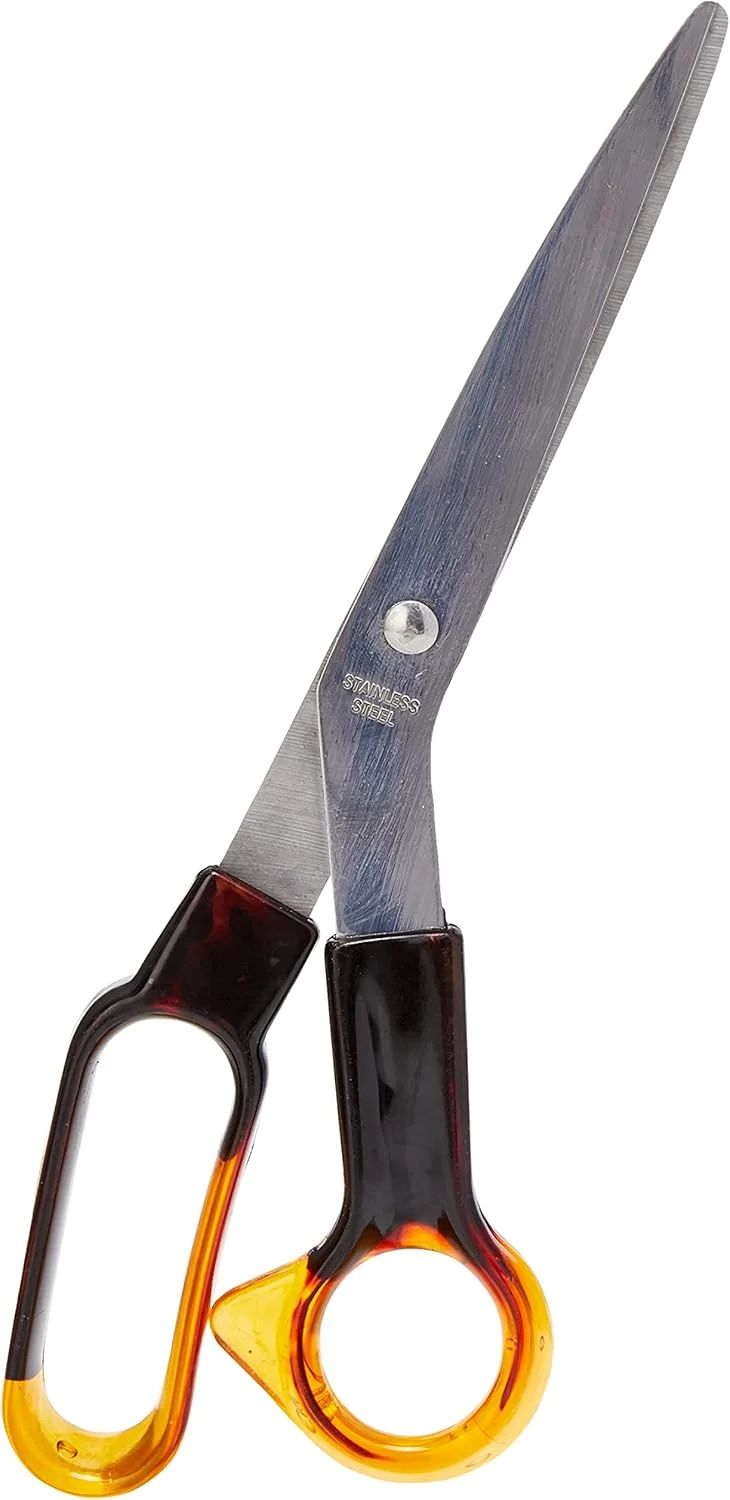 قیچی دستی پرداخت شده و صیقلی خواهر با دسته اکریلیک دو رنگ، 8.5 اینچ، استیل ضد زنگ، 21.5 x 8 x 1.5 سانتی متر