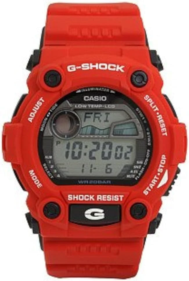 ساعت مچی مردانه جی شاک سری G-Rescue با صفحه قرمز مدل G-7900A
