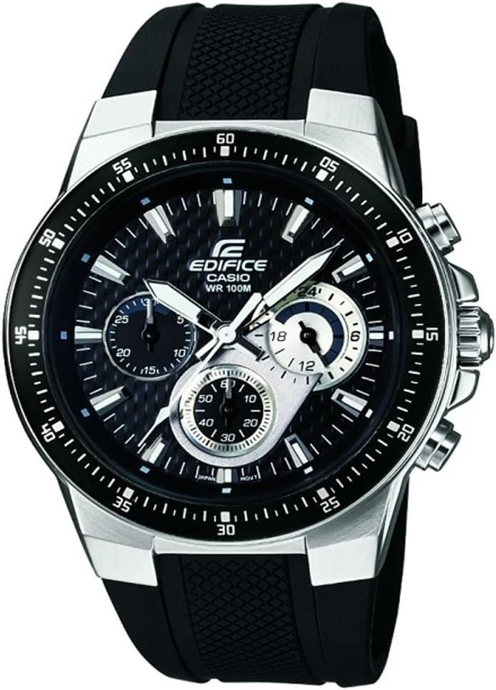 ساعت مچی مردانه کاسیو Edifice مدل EF-552-1AVEF، مشکی، بدنه استیل ضد زنگ و بند رزین، 10 بار