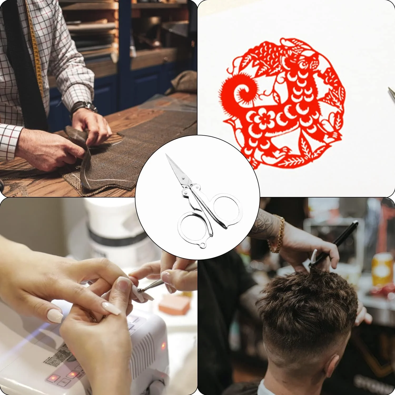 قیچی تاشو کوچک 3 عددی، قیچی مسافرتی چند منظوره تاشو مینی استیل ضد زنگ قیچی تاشو کوچک 3 عددی، قیچی مسافرتی چند منظوره تاشو مینی استیل ضد زنگ