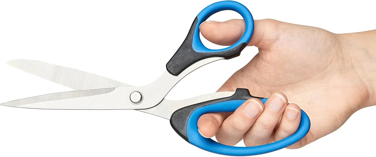 ست قیچی 2 عددی OfficeGoods - راحت برای دست های کوچک و بزرگ - استفاده چند منظوره برای دفتر کار، خانه، مدرسه و آشپزخانه، عالی برای هنر و صنایع دستی، اسکرپ بوک، خیاطی و موارد دیگر ست قیچی 2 عددی OfficeGoods - راحت برای دست های کوچک و بزرگ - استفاده چند منظوره برای دفتر کار، خانه، مدرسه و آشپزخانه، عالی برای هنر و صنایع دستی، اسکرپ بوک، خیاطی و موارد دیگر