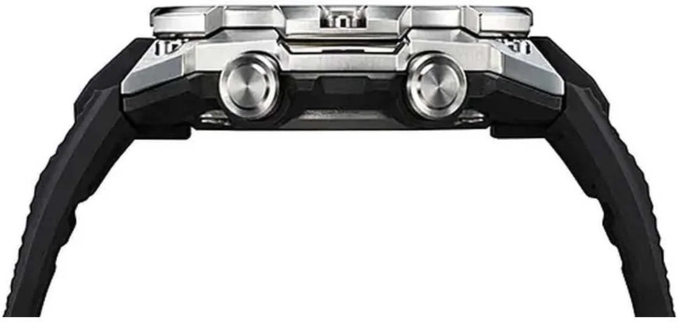 ساعت مچی مردانه کاسیو آنالوگ-دیجیتال GST-B400-1AER، مشکی/سفید، بند