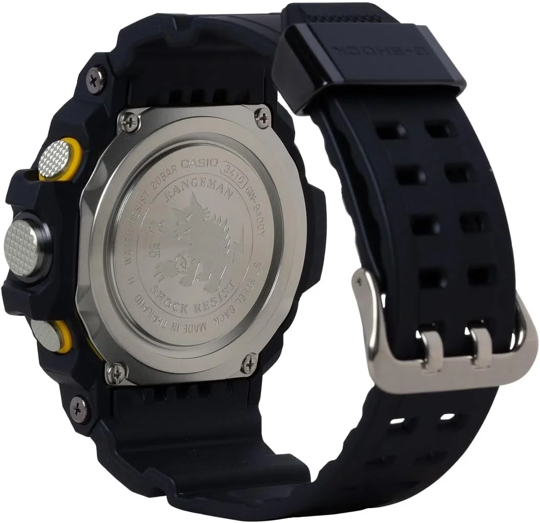 ساعت مچی مردانه کاسیو جی شاک GW9400Y-1 Rangeman اتمی خورشیدی زرد مشکی، مشکی