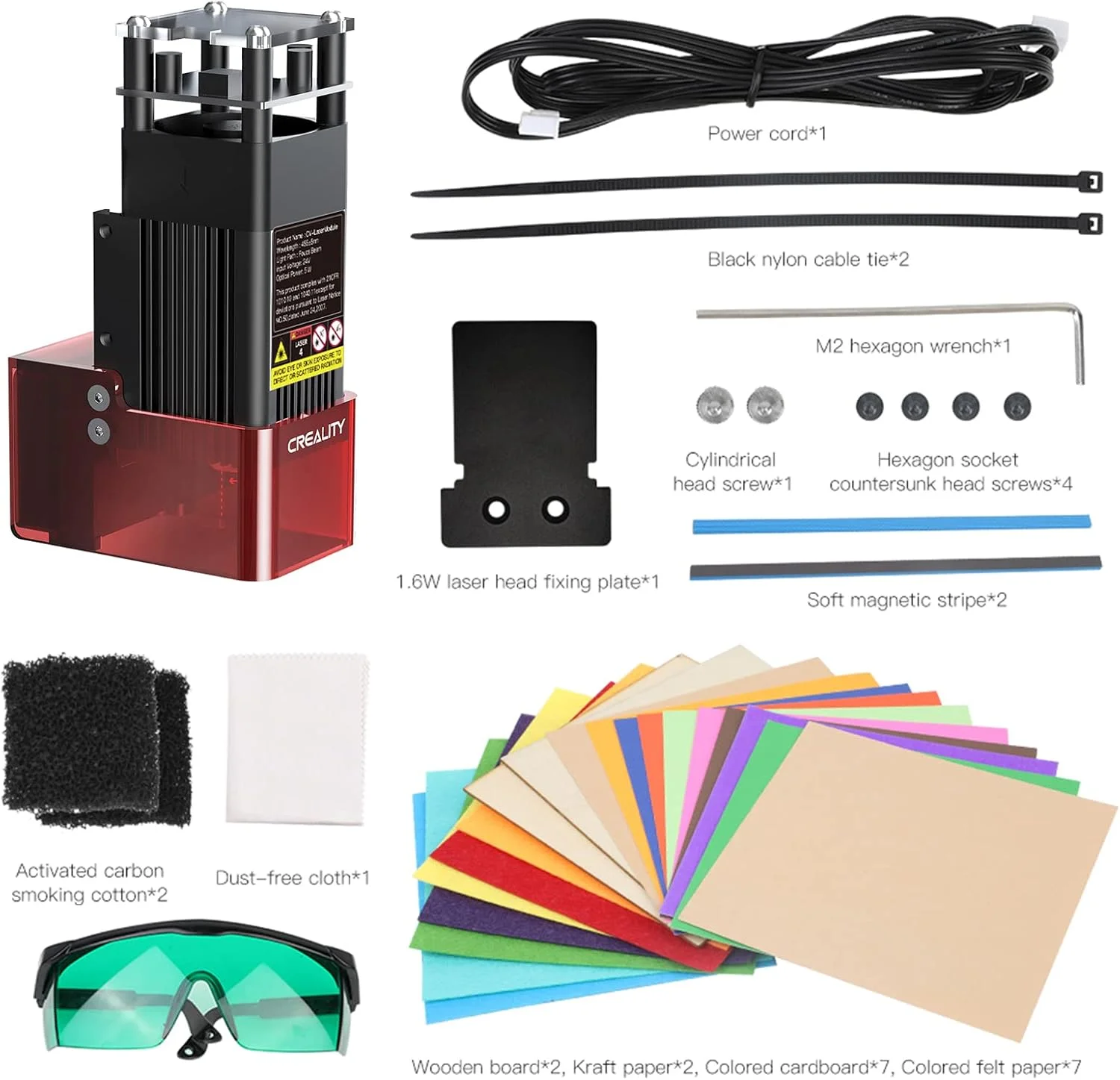 ماژول لیزر 5 واتی نالمو Creali-ty Ender-3 S1 CV-la-ser، هد لیزر 24 ولت سازگار با دستگاه حکاکی لیزری CNC Ender-3 S1/Ender-3 S1 Pro/Ender-3 S1 Plus، فوکوس دقیق نقطه لیزر، جذب دوده و محافظ چشم ماژول لیزر 5 واتی نالمو Creali-ty Ender-3 S1 CV-la-ser، هد لیزر 24 ولت سازگار با دستگاه حکاکی لیزری CNC Ender-3 S1/Ender-3 S1 Pro/Ender-3 S1 Plus، فوکوس دقیق نقطه لیزر، جذب دوده و محافظ چشم