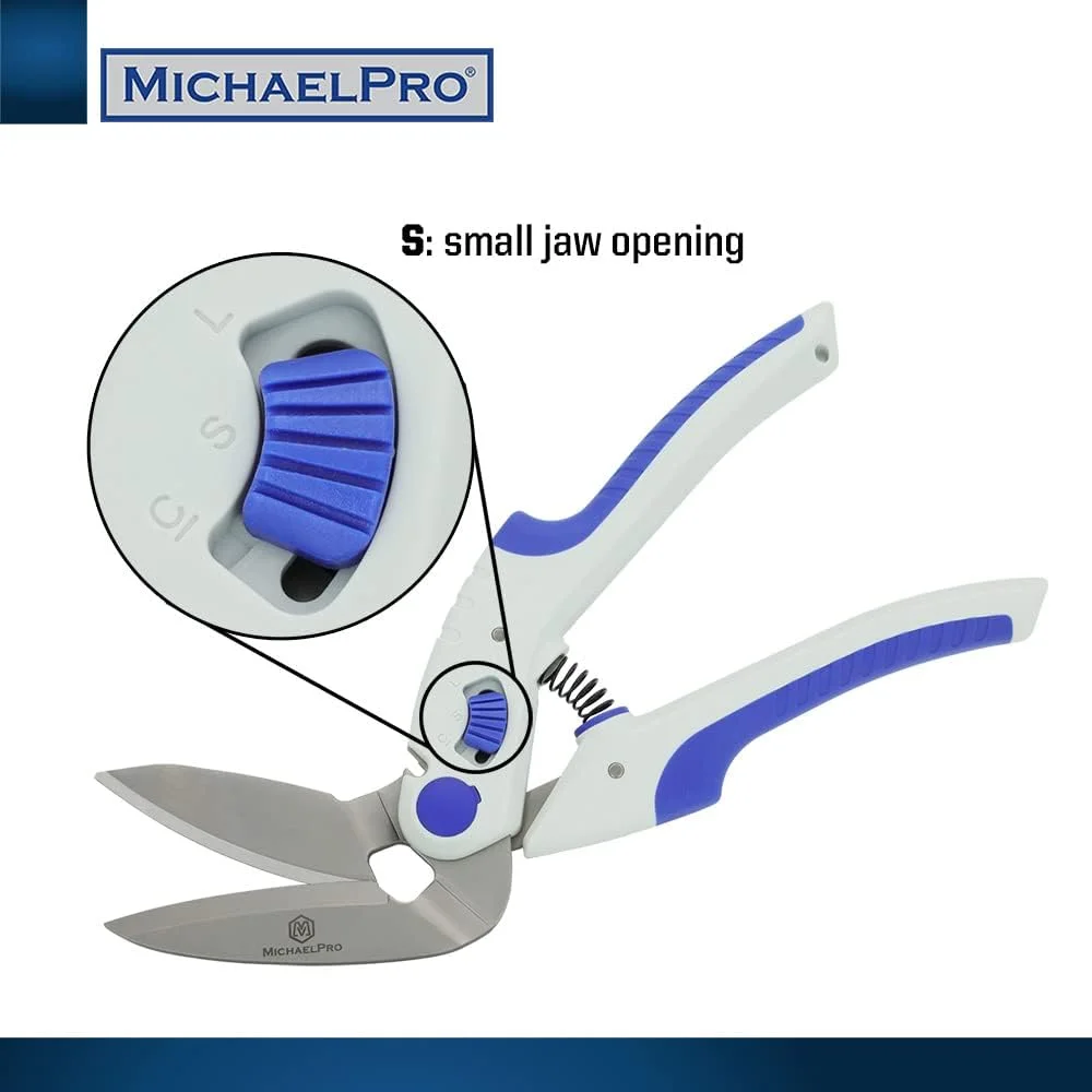 قیچی سنگین 10 اینچی MichaelPro MP010032، چند منظوره | دندانه دار و زاویه دار | برش فرش، مقوا، پارچه خیاطی، چرم، با قفل ایمنی و دسته ارگونومیک قیچی سنگین 10 اینچی MichaelPro MP010032، چند منظوره | دندانه دار و زاویه دار | برش فرش، مقوا، پارچه خیاطی، چرم، با قفل ایمنی و دسته ارگونومیک