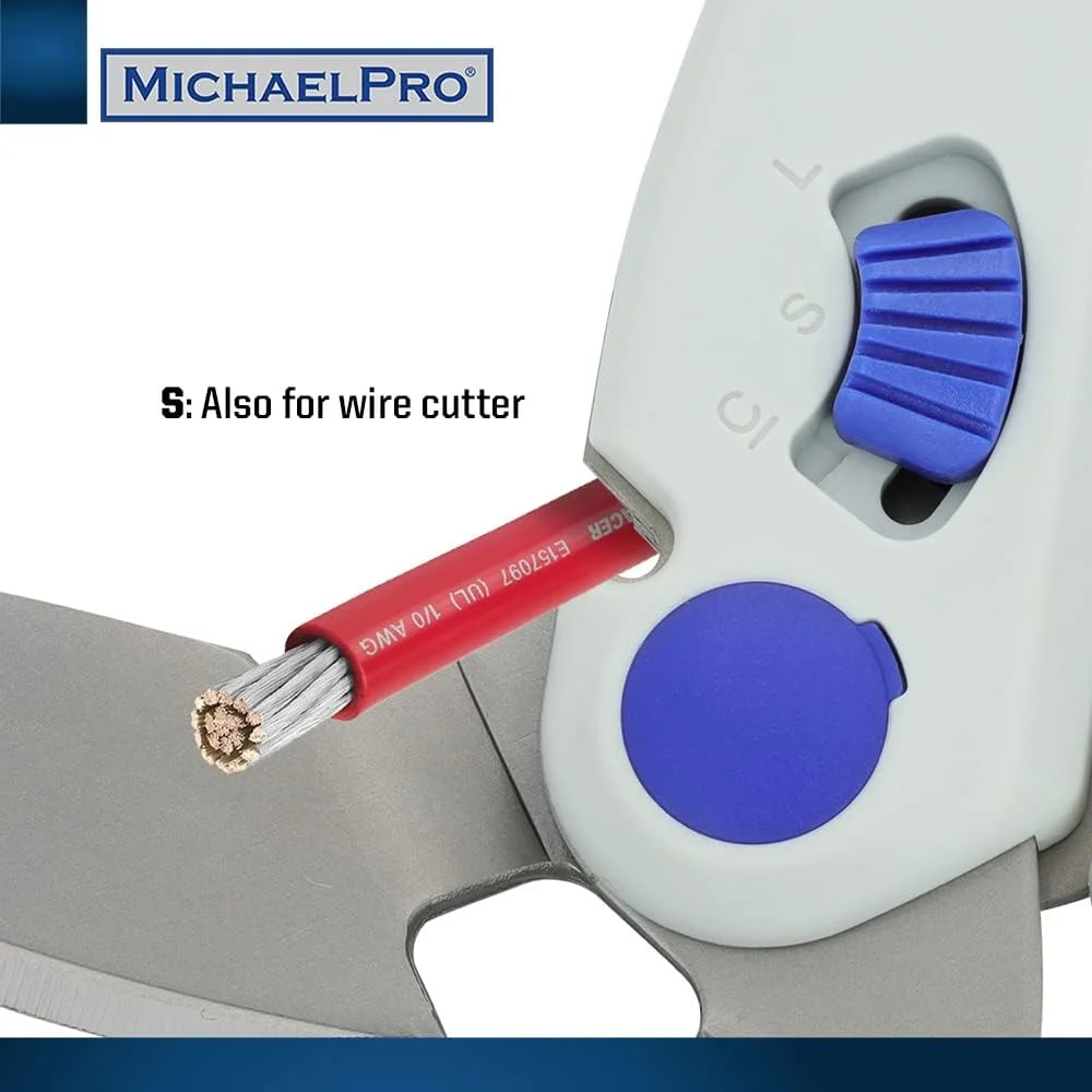 قیچی سنگین 10 اینچی MichaelPro MP010032، چند منظوره | دندانه دار و زاویه دار | برش فرش، مقوا، پارچه خیاطی، چرم، با قفل ایمنی و دسته ارگونومیک قیچی سنگین 10 اینچی MichaelPro MP010032، چند منظوره | دندانه دار و زاویه دار | برش فرش، مقوا، پارچه خیاطی، چرم، با قفل ایمنی و دسته ارگونومیک