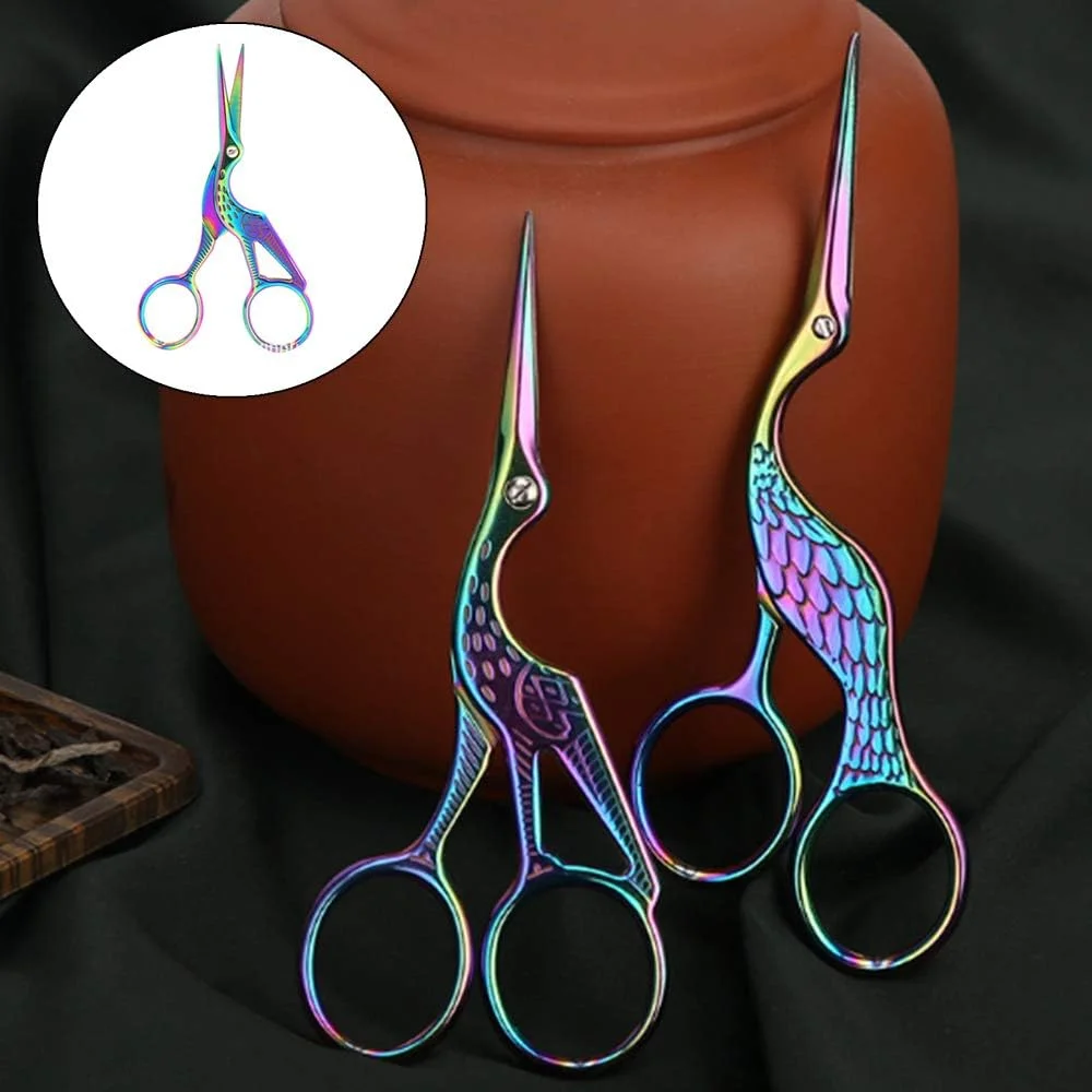 قیچی گلدوزی MerrQchang، قیچی استیل ضد زنگ برای برش و کارهای گلدوزی، 2 عدد قیچی گلدوزی MerrQchang، قیچی استیل ضد زنگ برای برش و کارهای گلدوزی، 2 عدد