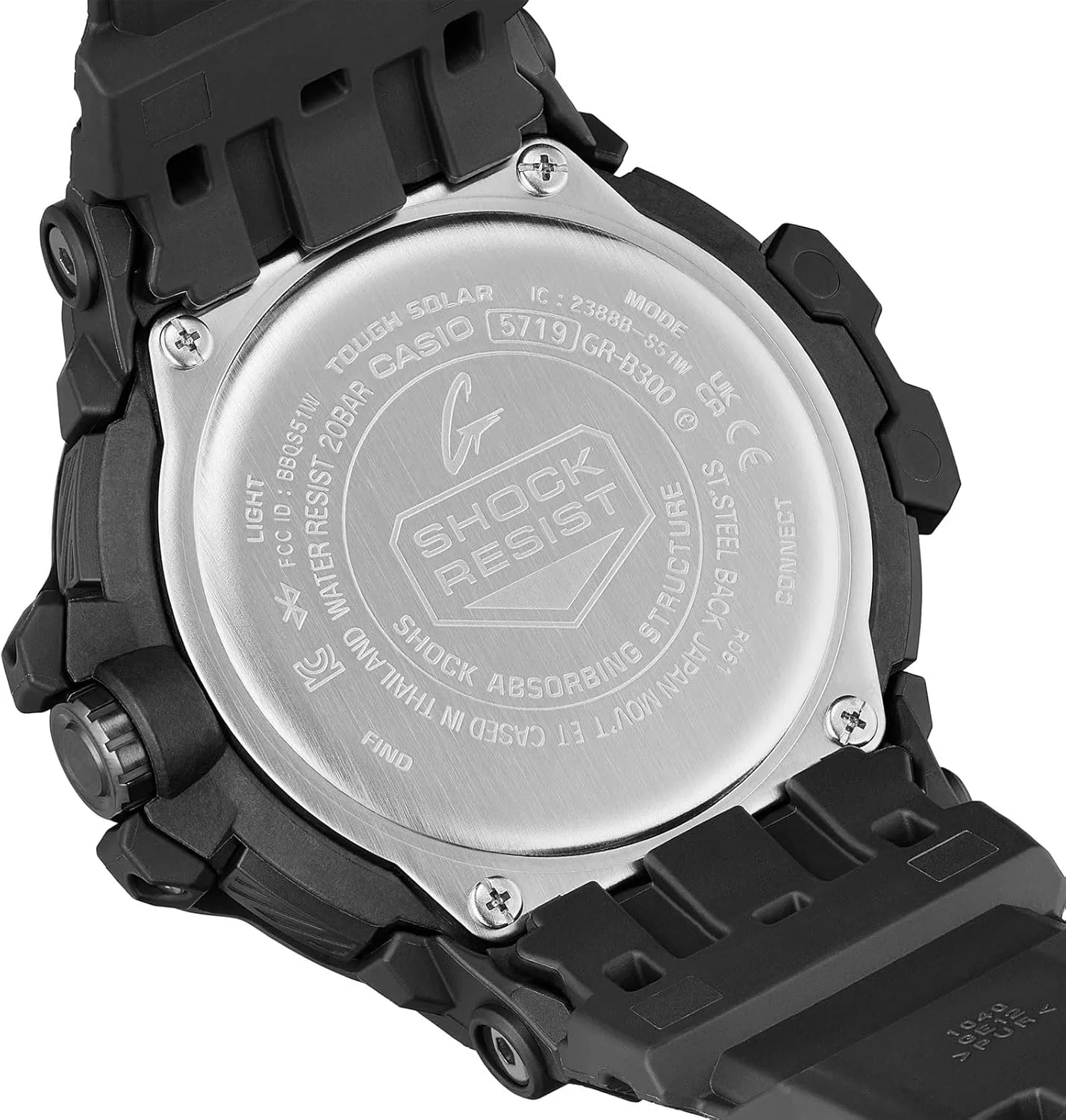 ساعت مچی آنالوگ جی-شاک کاسیو گراویتی مستر مشکی مدل GR-B300-1A با قابلیت Tough Solar ساعت مچی آنالوگ جی-شاک کاسیو گراویتی مستر مشکی مدل GR-B300-1A با قابلیت Tough Solar
