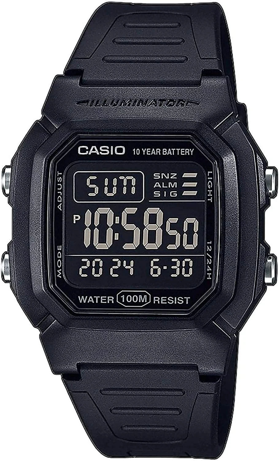 ساعت مچی دیجیتال استاندارد سری Casio W-800، مردانه، مدل خارجی