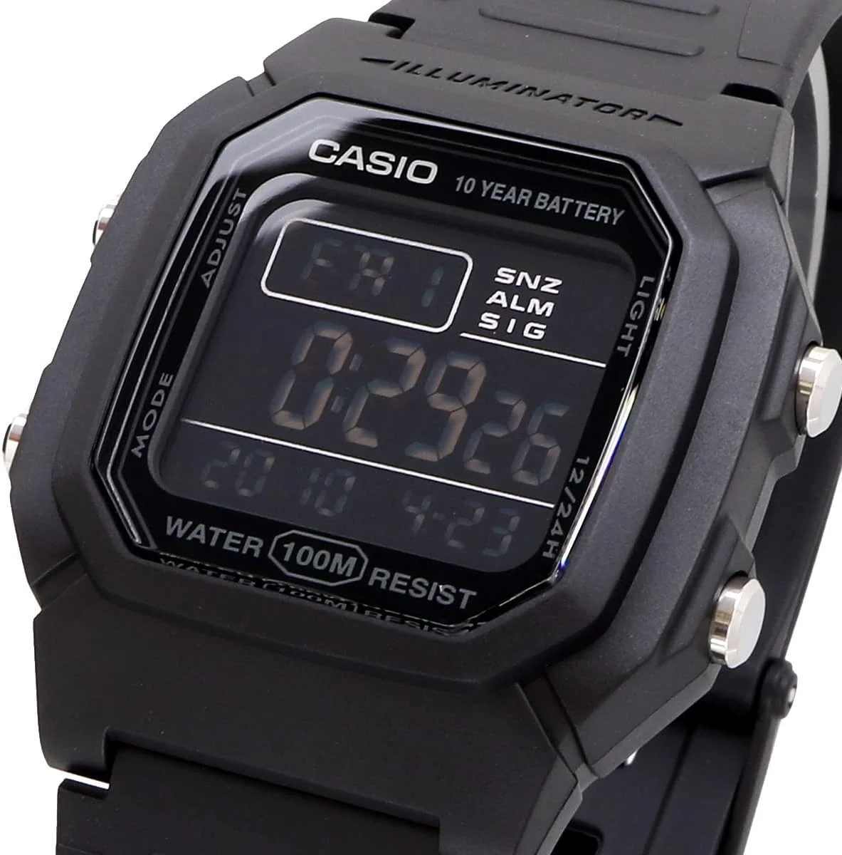 ساعت مچی دیجیتال استاندارد سری Casio W-800، مردانه، مدل خارجی